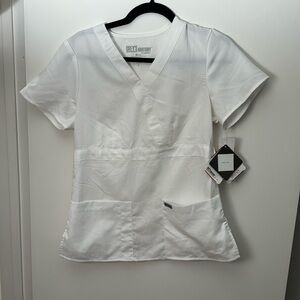 Grey’s Anatomy Small White Scrub Top